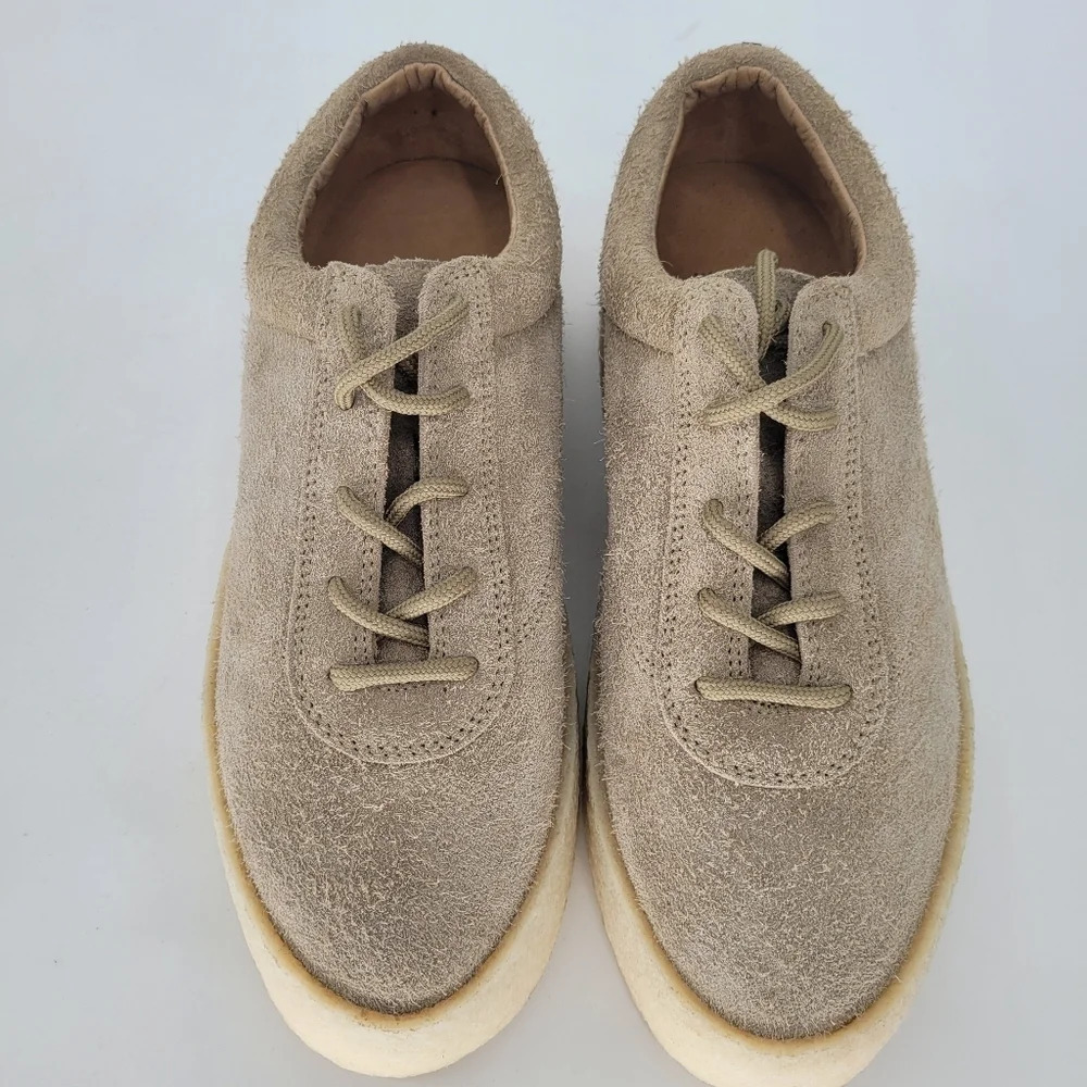 Yeezy season 6 crepe thick shaggy suede sneaker taupe mens 7.5 - Picture 3 of 8